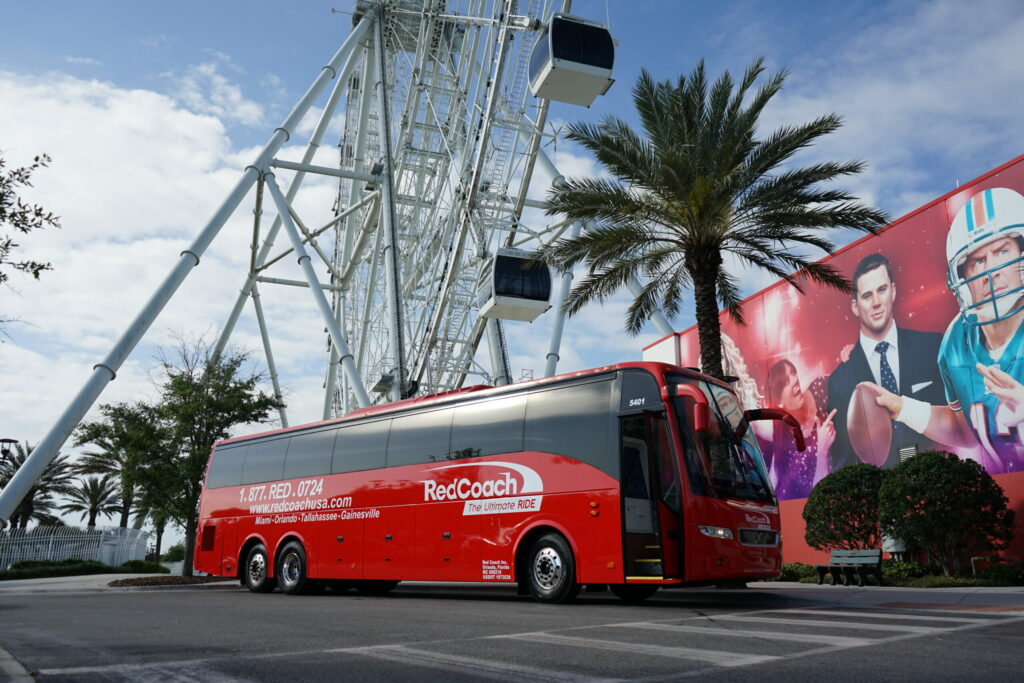 Experience Comfortable Travel with Red Coach Bus in Gainesville